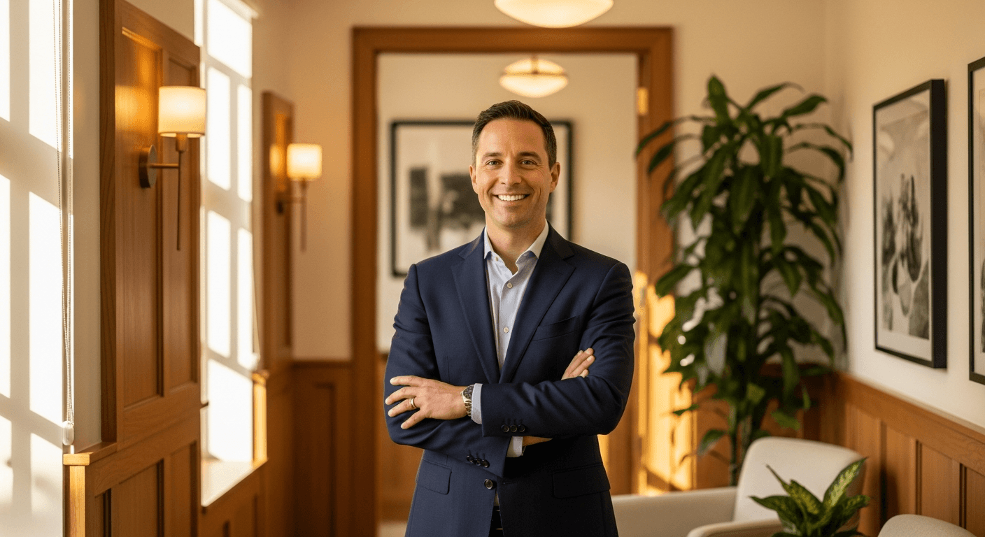 Doctor reviewing growth data